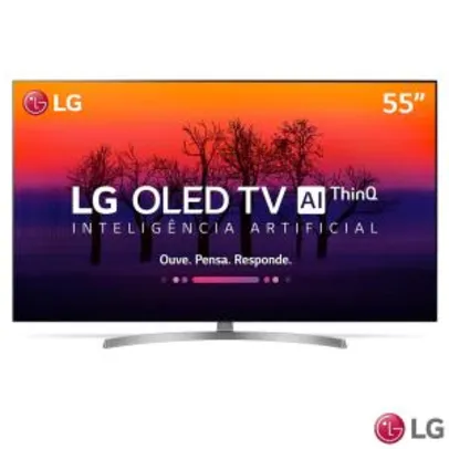 Smart TV 4K LG OLED 55” Ultra HD com Controle Smart Magic - OLED55B8SSC - LGOLED55B8S_PRD - R$5.799