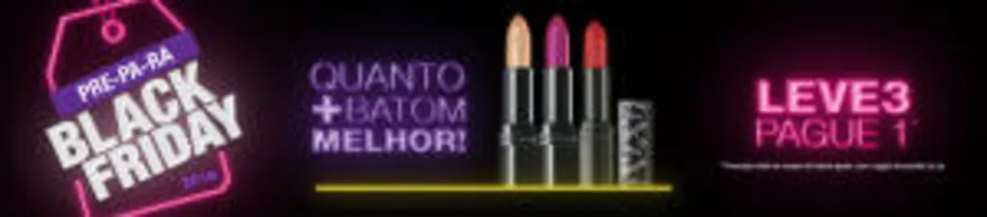 LEVE 3 PAGUE 1. 3 batons pelo preço de 1 Avon