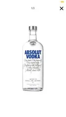 [APP Americanas] Vodka Absolut 1L | R$39,95 (37,95 com AME)