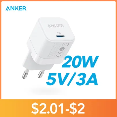 Carregador Anker 20w Fast Charger | iPhone e Android