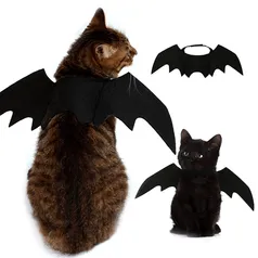 Black Bat Wings Harness Cosplay Traje para Pet, Roupas de Halloween, Festas Bonitas, Cães e Gatos - AliExpress 15