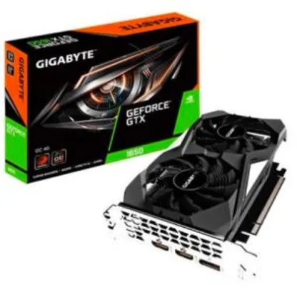 Placa de Vídeo Gigabyte NVIDIA GeForce GTX 1650 OC 4G, GDDR5 | R$ 1.300