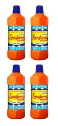 4 unidades | Lysoform 1L Suave Odor | R$ 1,30 cada
