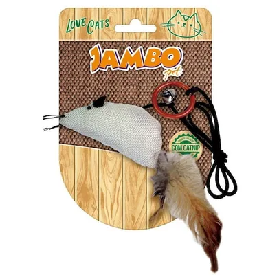 Rato Natural Catnip - Brinquedo para gatos