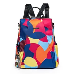 Mochila Madami Modelo Casual Bolsa Preta 13L Resistente Estampando