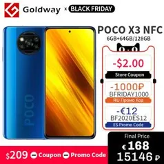 Xiaomi Poco X3 6/128GB Versão Global | R$1361