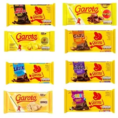 3 Barra de chocolate garoto 87g por R$ 9.99