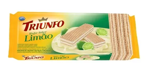 Biscoito Wafer Triunfo Limão Arcor 115g