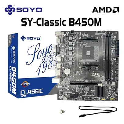 [R$262 MOEDAS/TAXA INCLUSA] Placa Mãe Soyo B450M Classic 