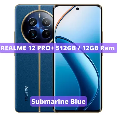 Realme 12 PRO+ 5G (Versão Global) Câmera de 108MP,Proces.r Snapdragon 685 (6 nm), (NOVO/LACRADO)