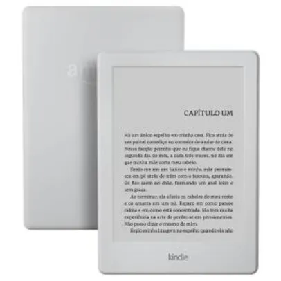 Kindle Branco com Wi-Fi, 4GB, Tela 6” (8ª Geração) - R$197