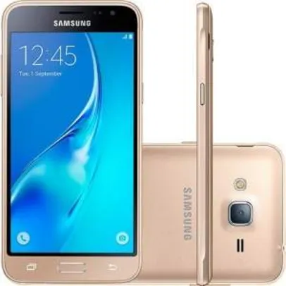 [Americanas] Smartphone Samsung Galaxy J3 Dual Chip Desbloqueado Android 5.1 Tela 5'' 8GB 4G Wi-Fi Câmera 8MP - Dourado - R$629