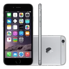 CELULAR IPHONE 6 64GB CINZA ESPACIAL A1549 TELA 4.7" 4G MG5A2LL/A APPLE VITRINE