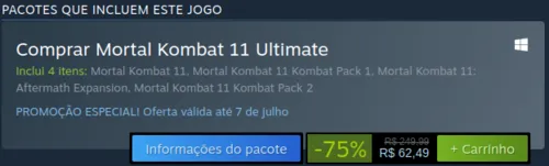 Imagem na descrição da promoção