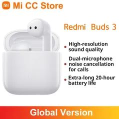 Fone de Ouvido Tws Versão Global Redmi Buds 3 