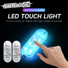 LED Touch Light para Carro, Carregamento USB