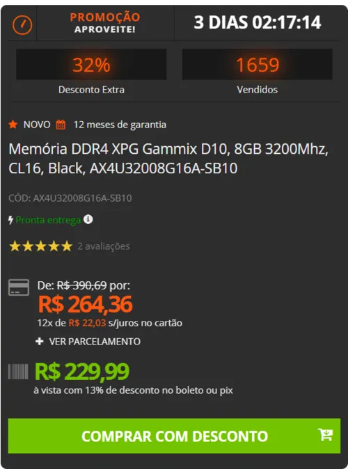 Imagem na descrição da promoção