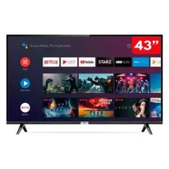 Smart TV 43 Polegadas LED FULL HD TCL 43S6500FS com Android e comando de voz