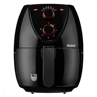 Fritadeira Elétrica Air Fryer ARF 1205 Sem Óleo 4,5L Amvox Preto 1400W 110V - 000202109