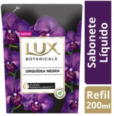 [ 4 UNID OU + ] LUX SABONETE LIQUIDO REFIL ORQUIDEA NEGRA 200ML