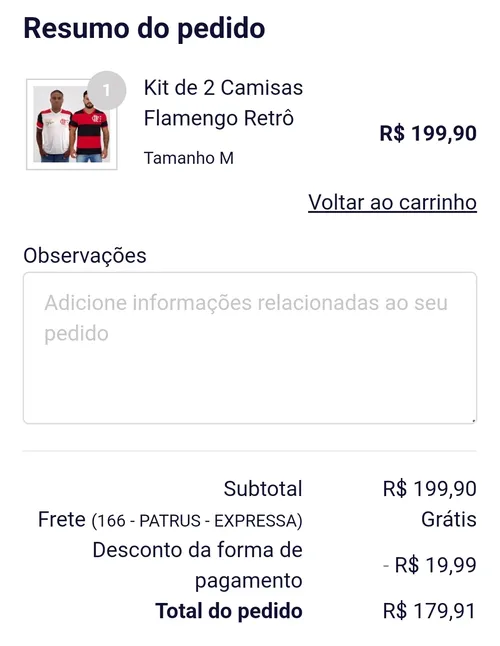 Imagem na descrição da promoção