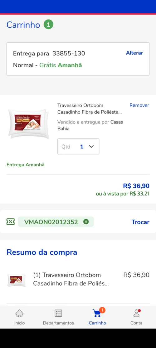 Imagem na descrição da promoção