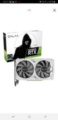 [AME] Placa de Vídeo NVIDIA Geforce RTX 2070 WHITE MINI 8GB GALAX por R$ 2422 ( com AME)