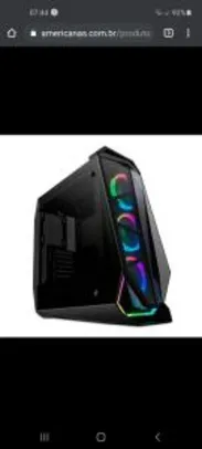 Gabinete Gamer Pichau Seraph E RGB Lateral Vidro Temp | R$ 589