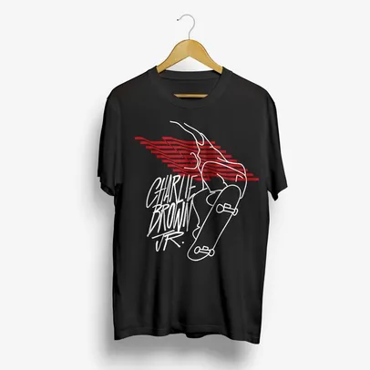 Charlie Brown Jr Camiseta Charlie Brown Jr. Skate GG | Preta