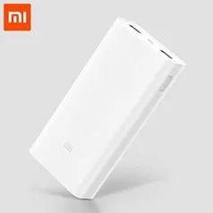 Carregador Portatil, Xiaomi, 20000mah, Branco R$ 125