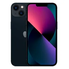 IPhone 13 Apple 128GB Meia-noite 5G Tela de 6,1&quot; e Câmera Dupla de 12 MP