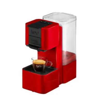 Cafeteira Expresso Multibebidas Tres Vermelha Pop S26 - R$178