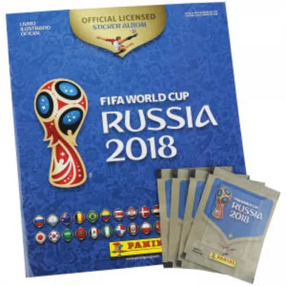 Álbum de Figurinhas Panini Copa da Rússia 2018 - Álbum + 60 Figurinhas - R$20