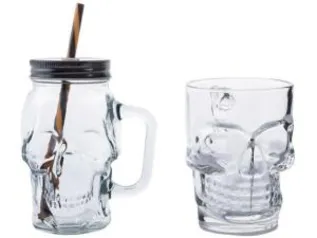 Conjunto de Caneca Vidro para Cerveja 450 e 510ml R$ 21