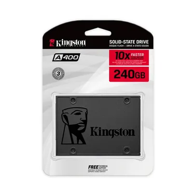 [APP]SSD Kingston A400 240GB - 500mb/s para Leitura e 350mb/s para Gravação - Sa400s37 | R$ 222
