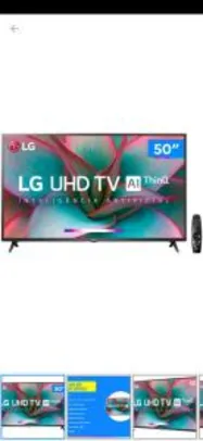 Smart TV 4K LED 50” LG 50UN7310PSC Wi-Fi Bluetooth | R$2.399