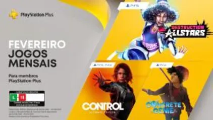 PSN PlayStation Plus Mês de Fevereiro