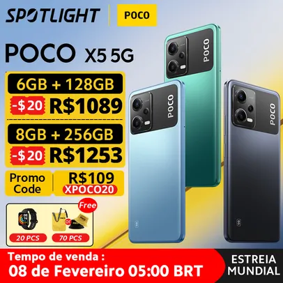 Smartphone Poco X5 5G 128 GB/6gb RAM