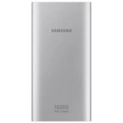 Carregador Portátil Samsung USB Tipo C, 10.000 mAh, Prata - EB-P1100CSPGBR