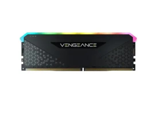 Memória Corsair Vengeance RGB RS, 8GB, 3200MHz, DDR4, CL16, Preto - CMG8GX4M1E3200C16