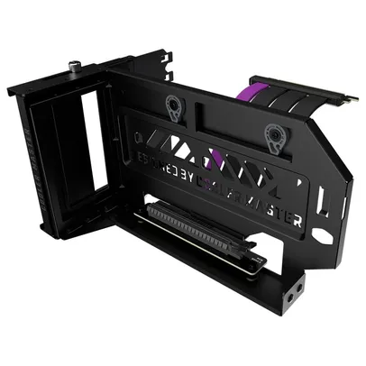 Kit Adaptador Cooler Master de Placa de Vídeo Vertical Universal V3, Pcie 4.0, com Cabo Riser 4.0 Incluso, Preto e Cinza - MCA-U000R-KFVK03