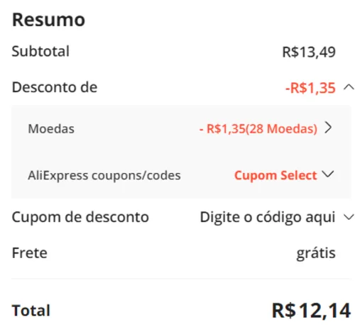 Imagem na descrição da promoção