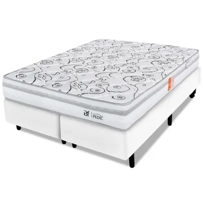 Cama Box Queen Colchão Ortopédico Espuma Certificada 158x198x58cm - bf Colchões