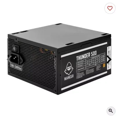 Fonte Mancer Thunder 500W, 80 Plus Bronze