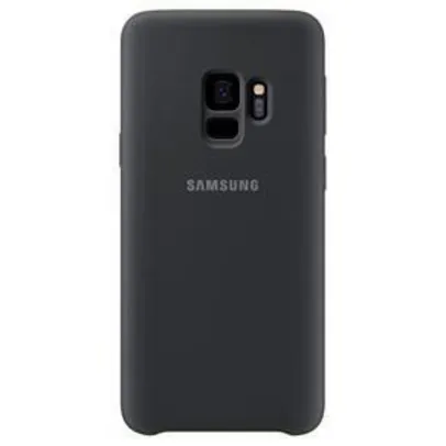 ￼ Capa Protetora Original Samsung em Silicone para Galaxy S9 Plus – Preto