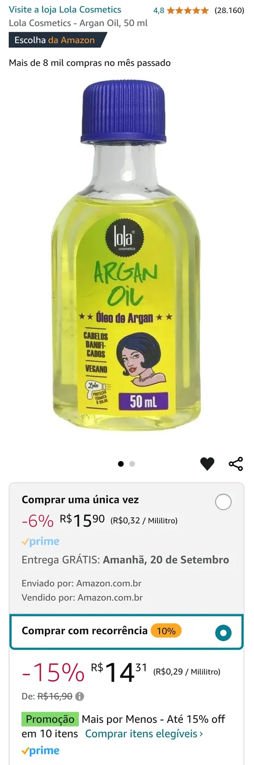 Imagem na descrição da promoção