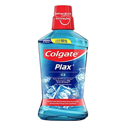 Enxaguante Bucal Colgate Plax Ice 500Ml Promo Leve 500Ml Pague 350Ml