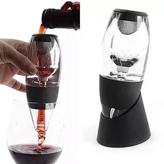 Aerador Decantador Magic Luxo Vinho Torre Suporte Decanter