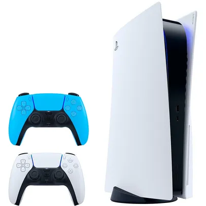 Console Playstation 5 - PS5 + Controle Sem Fio Dualsense Starlight Blue - PS5