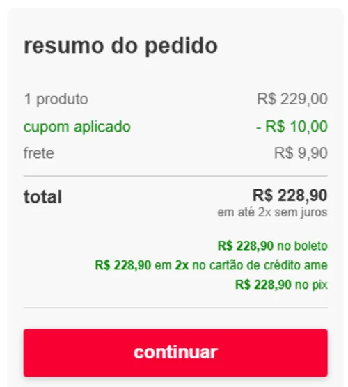 Imagem na descrição da promoção